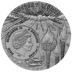 Prometeusz antyczne mity iii niue 2019 2 oz silver coin 5 dollars